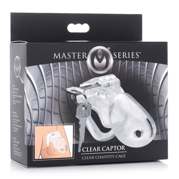 Clear Captor Chastity Cage - Large - Royal Sins