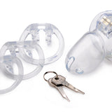 Clear Captor Chastity Cage - Large - Royal Sins