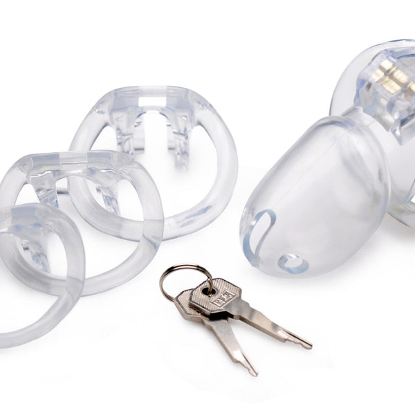 Clear Captor Chastity Cage - Large - Royal Sins