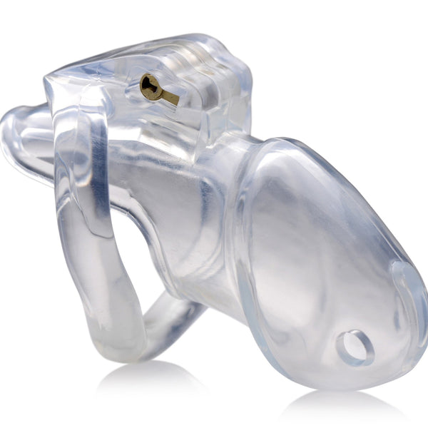 Clear Captor Chastity Cage - Medium - Royal Sins