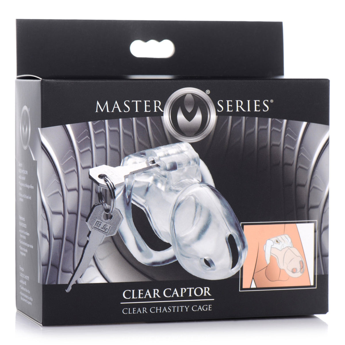 Clear Captor Chastity Cage - Medium - Royal Sins