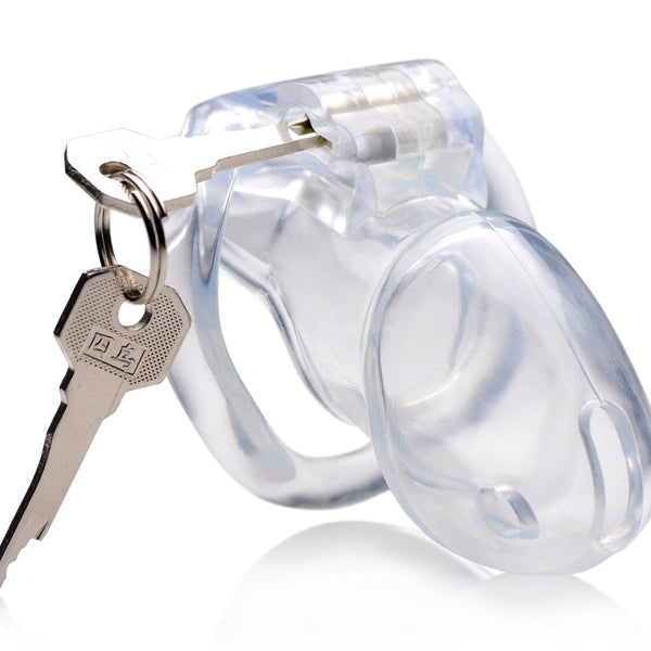 Clear Captor Chastity Cage - Medium - Royal Sins