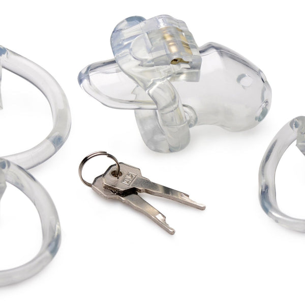 Clear Captor Chastity Cage - Small - Royal Sins