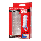 Clear Sensations Enhancer Sex Sleeve - Royal Sins