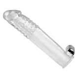 Clear Sensations Penis Extender Vibro Sleeve with Bullet - Royal Sins