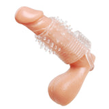 Clear Sensations Vibrating Textured Erection Sleeve - Royal Sins