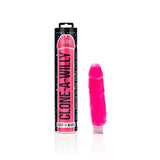 Clone - A - Willy DIY Vibrating Dildo Kit Glow - in - the - Dark Hot Pink - Royal Sins