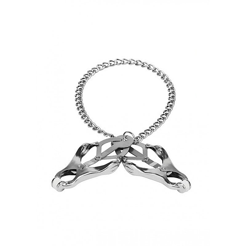 Clover Nipple Clamp With Chain - Royal Sins
