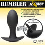 Rumbler Vibrating Silicone Butt Plug - Large