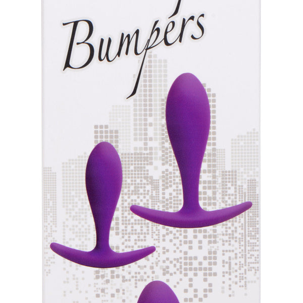 Rump Bumpers 3 Piece Silicone Anal Plug Set - Purple