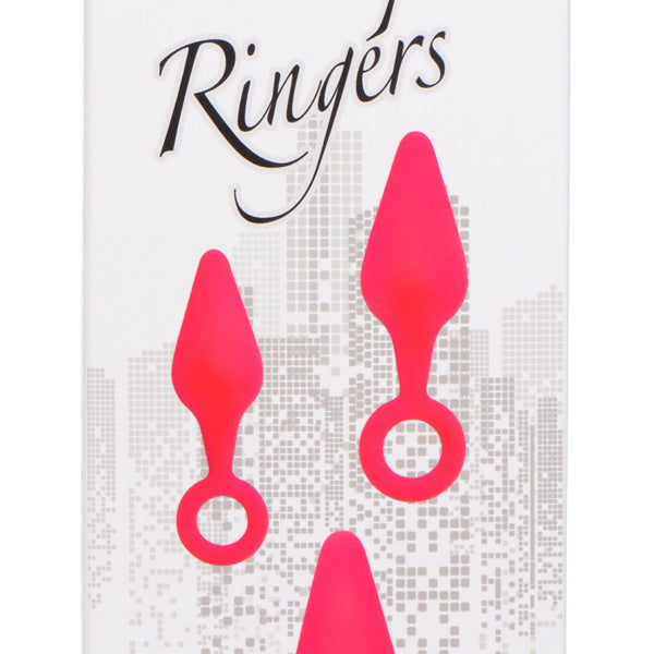 Rump Ringers 3 Piece Silicone Anal Plug Set - Pink