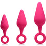 Rump Ringers 3 Piece Silicone Anal Plug Set - Pink