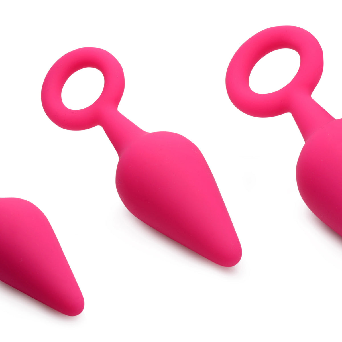 Rump Ringers 3 Piece Silicone Anal Plug Set - Pink