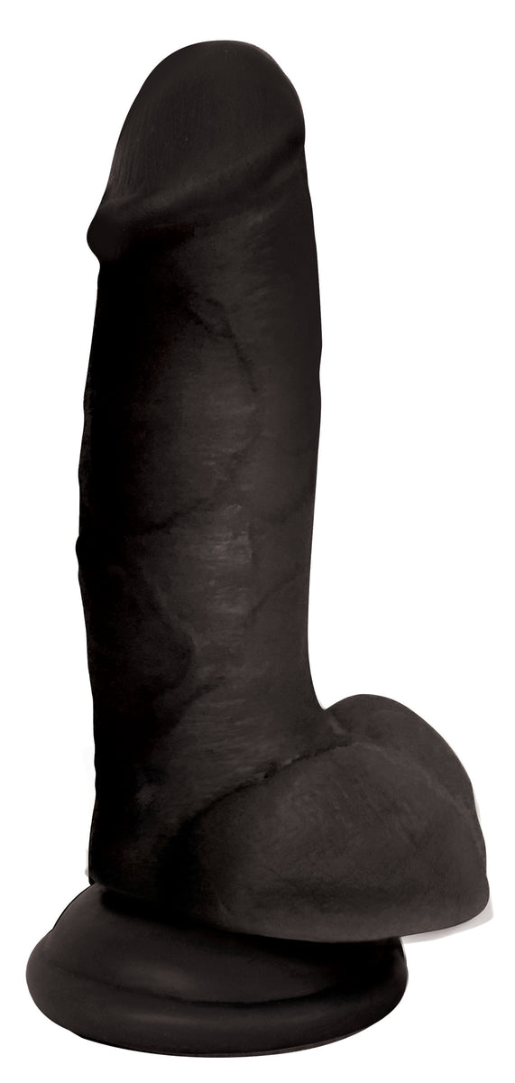 7 Inch Dildo with Balls - Black