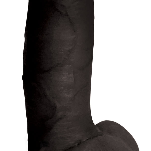 7 Inch Dildo with Balls - Black