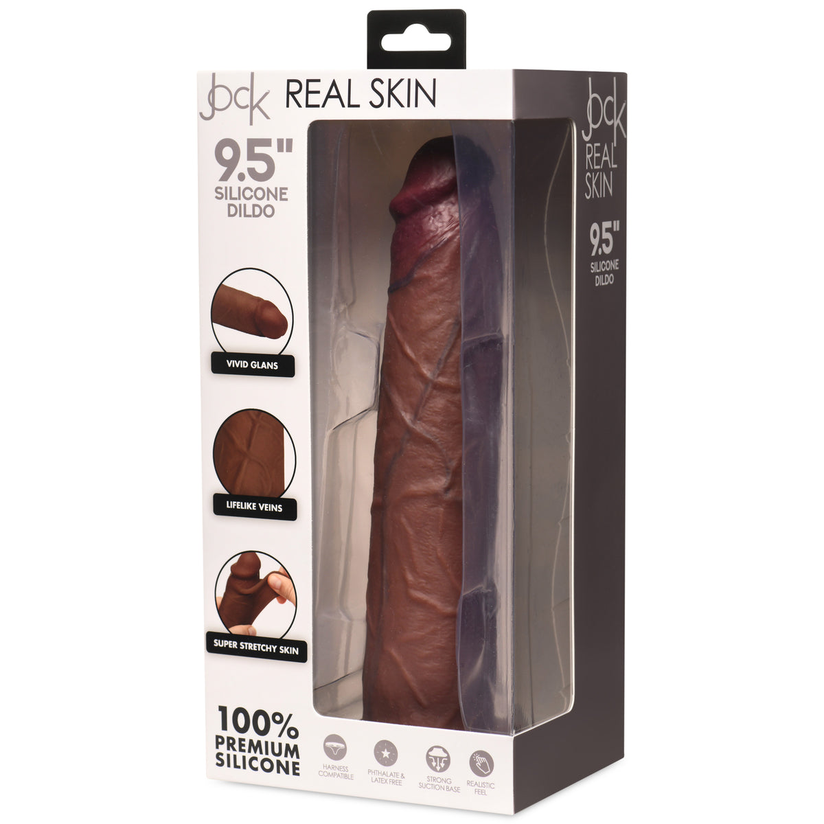 Real Skin Silicone Dildo - 9.5"