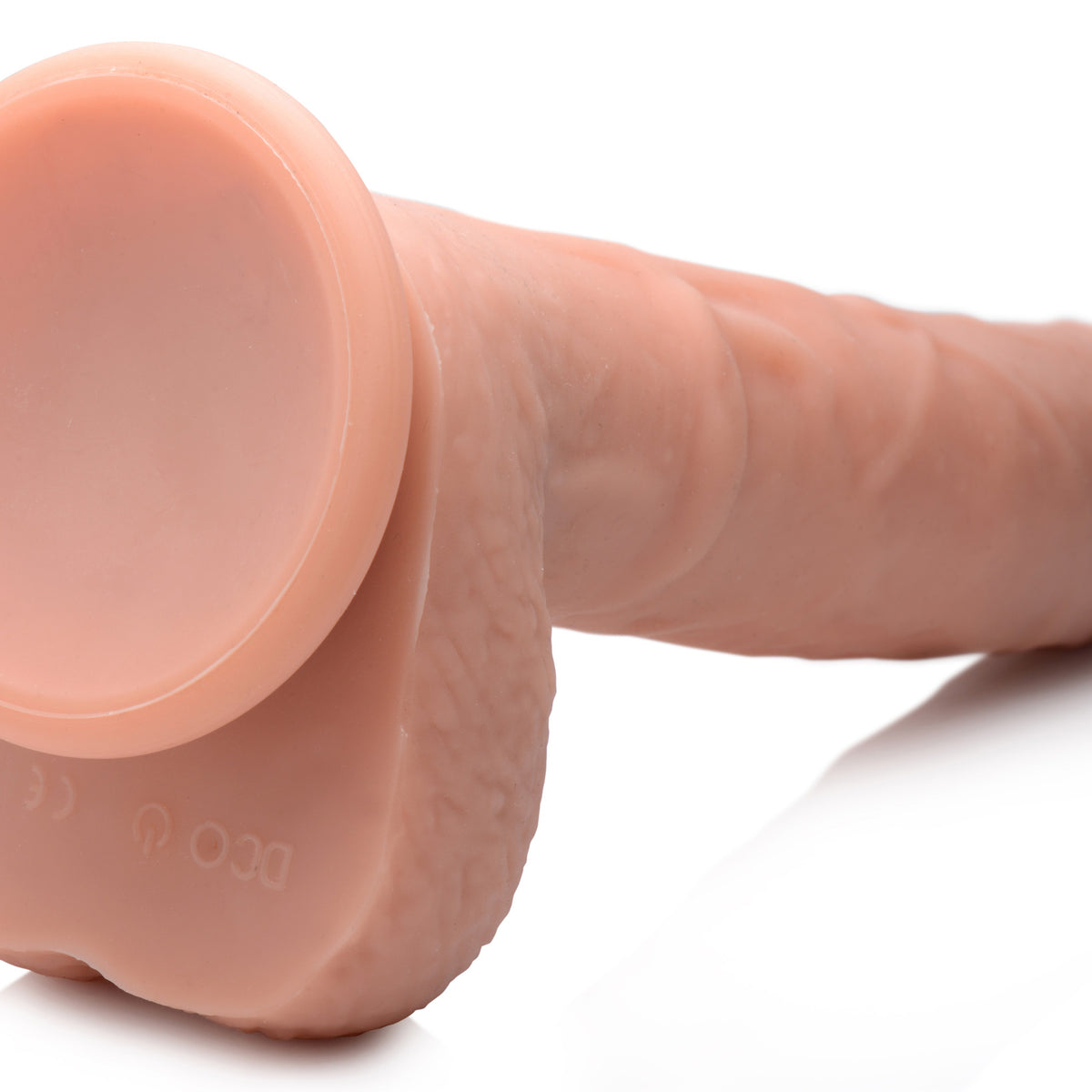 Vibrating & Thrusting Remote Control Silicone Dildo - 9 Inch