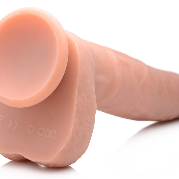 Vibrating & Thrusting Remote Control Silicone Dildo - 10 Inch