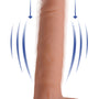 Vibrating & Thrusting Remote Control Silicone Dildo - 10 Inch