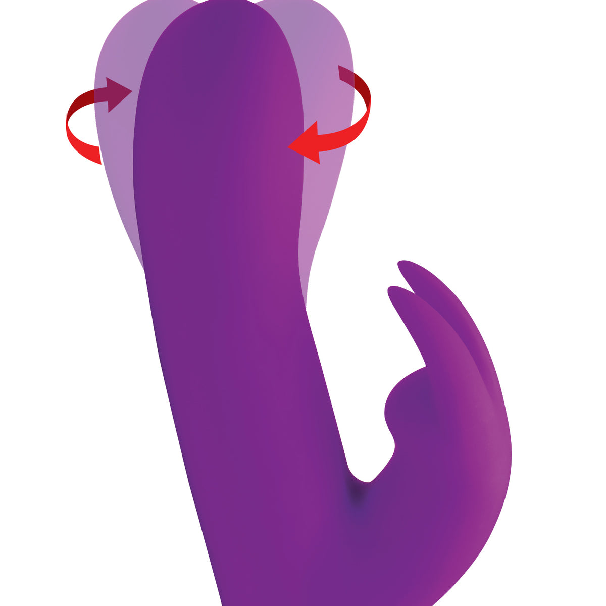 Twirly 66X Spinning Silicone Rabbit Vibrator