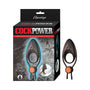 Cockpower Vibrating Ring with Adjustable Cock Tie Black - Royal Sins
