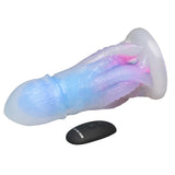 Cocktopus Deluxe Glow - in - the - Dark Vibrating Silicone Dildo - Royal Sins