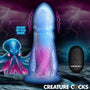 Cocktopus Deluxe Glow - in - the - Dark Vibrating Silicone Dildo - Royal Sins