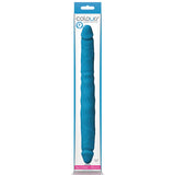 Colours Double Pleasure 12 in. Dual Ended Dildo Blue - Royal Sins