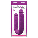 Colours DP Pleasure Dual Ended Dildo Purple - Royal Sins