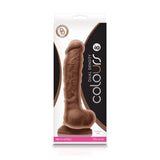 Colours Dual Density 8 in. Dildo Brown - Royal Sins
