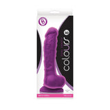 Colours Dual Density 8 in. Dildo Purple - Royal Sins