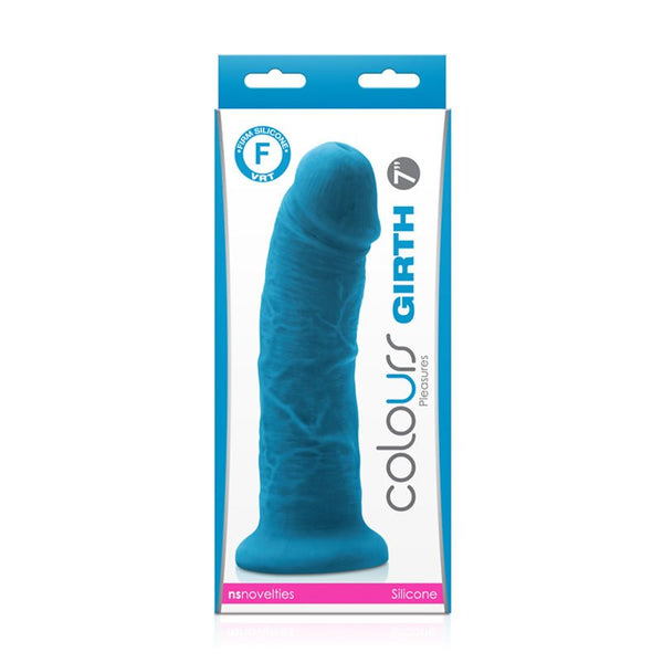 Colours Girth 7 in. Dildo Blue - Royal Sins