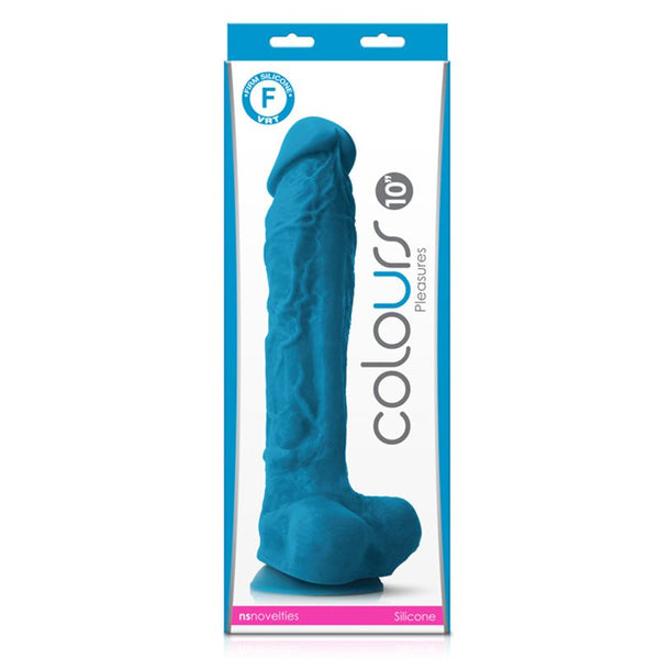 Colours Pleasures 10 in. Dildo Blue - Royal Sins