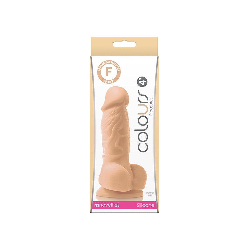 Colours Pleasures 4 in. Dildo Beige - Royal Sins