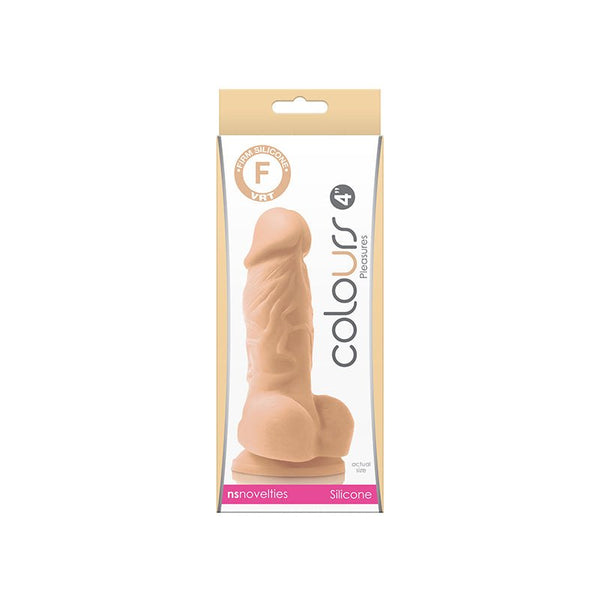 Colours Pleasures 4 in. Dildo Beige - Royal Sins