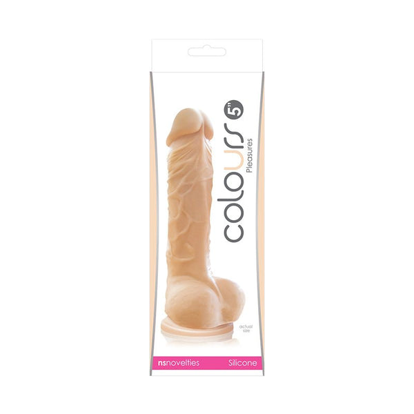 Colours Pleasures 5 in. Dildo Beige - Royal Sins
