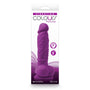 Colours Pleasures 5 in. Vibrating Dildo Purple - Royal Sins