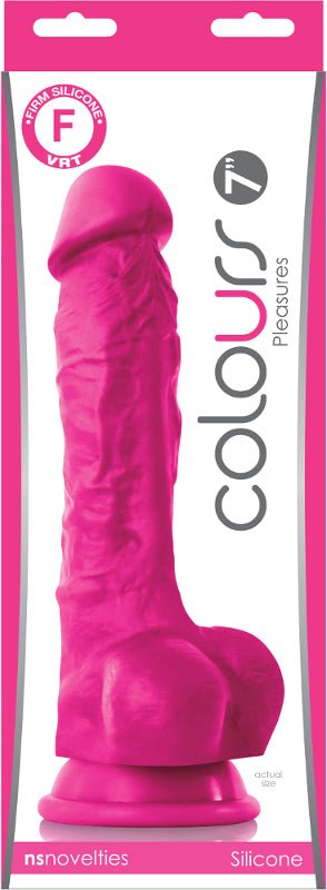 Colours Pleasures 7 in. Dildo Pink - Royal Sins