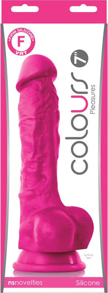 Colours Pleasures 7 in. Dildo Pink - Royal Sins