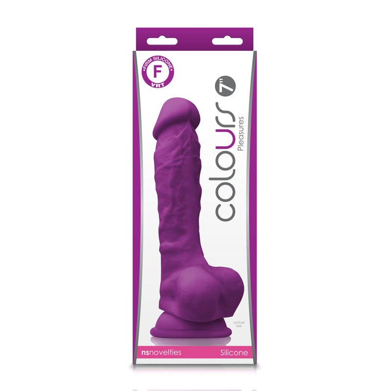 Colours Pleasures 7 in. Dildo Purple - Royal Sins