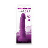 Colours Pleasures 7 in. Vibrating Dildo Purple - Royal Sins