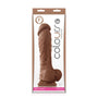 Colours Pleasures 8 in. Dildo Brown - Royal Sins