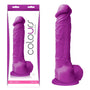 Colours Pleasures 8 in. Dildo Purple - Royal Sins
