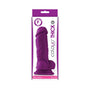 Colours Pleasures Thick 5 in. Dildo Purple - Royal Sins