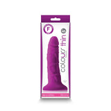 Colours Pleasures Thin 5 in. Dildo Purple - Royal Sins