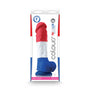 Colours Pleasures Tricolor 8in Dildo - Royal Sins