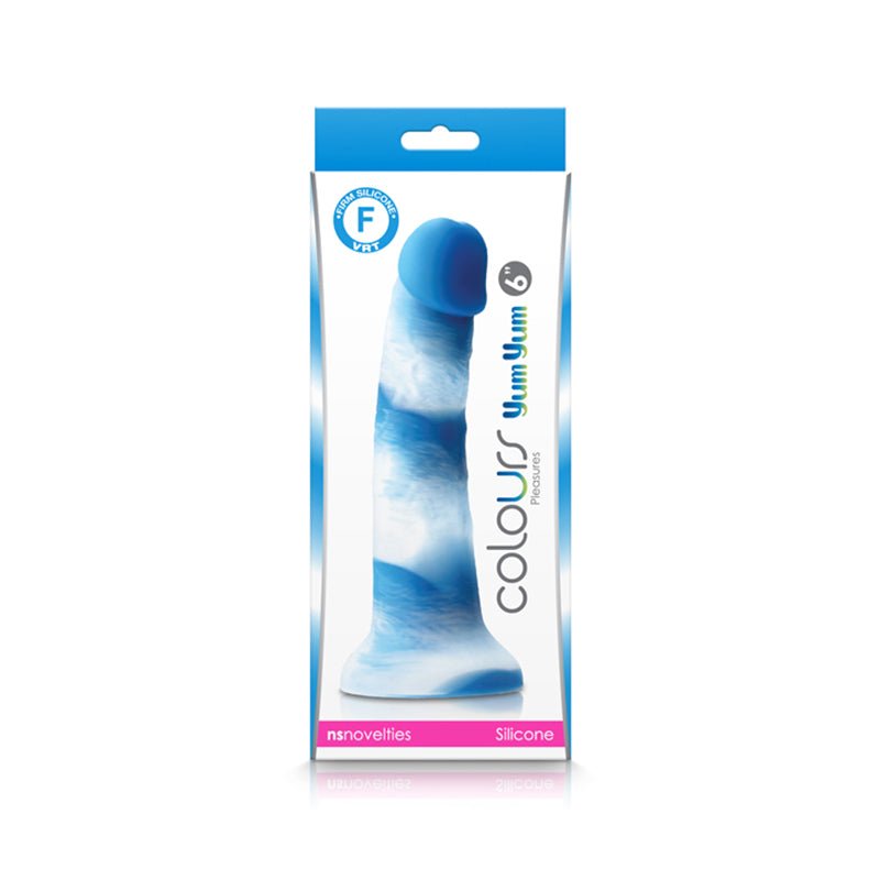 Colours Pleasures Yum Yum 6 in. Dildo Blue - Royal Sins