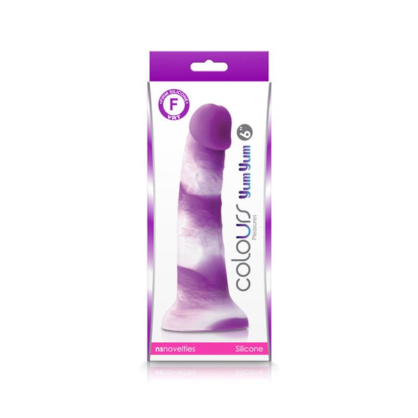 Colours Pleasures Yum Yum 6 in. Dildo Purple - Royal Sins