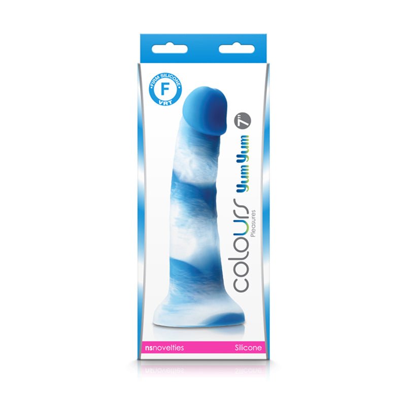 Colours Pleasures Yum Yum 7 in. Dildo Blue - Royal Sins