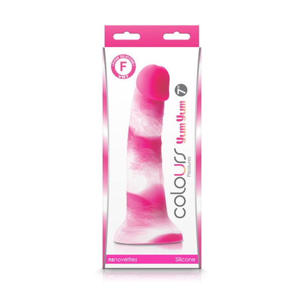 Colours Pleasures Yum Yum 7 in. Dildo Pink - Royal Sins